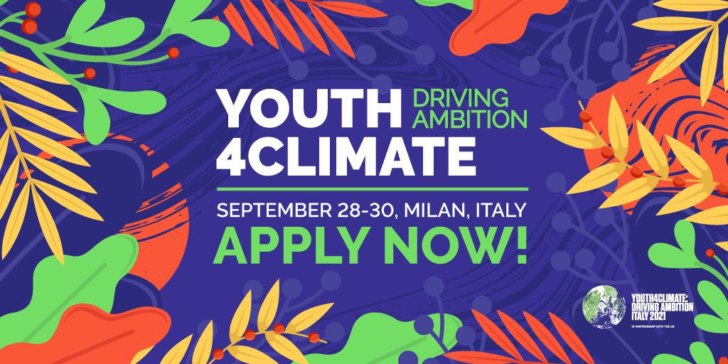 Youth4Climate  28 -30 Settembre 2021a Milano  