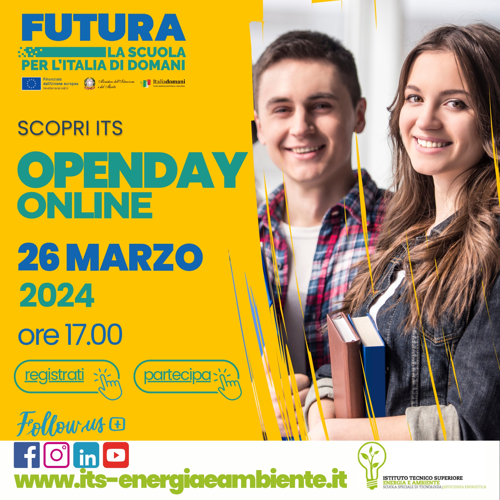 ITS biennio 2024/2026 - nuove professioni in ambito green ed energetico