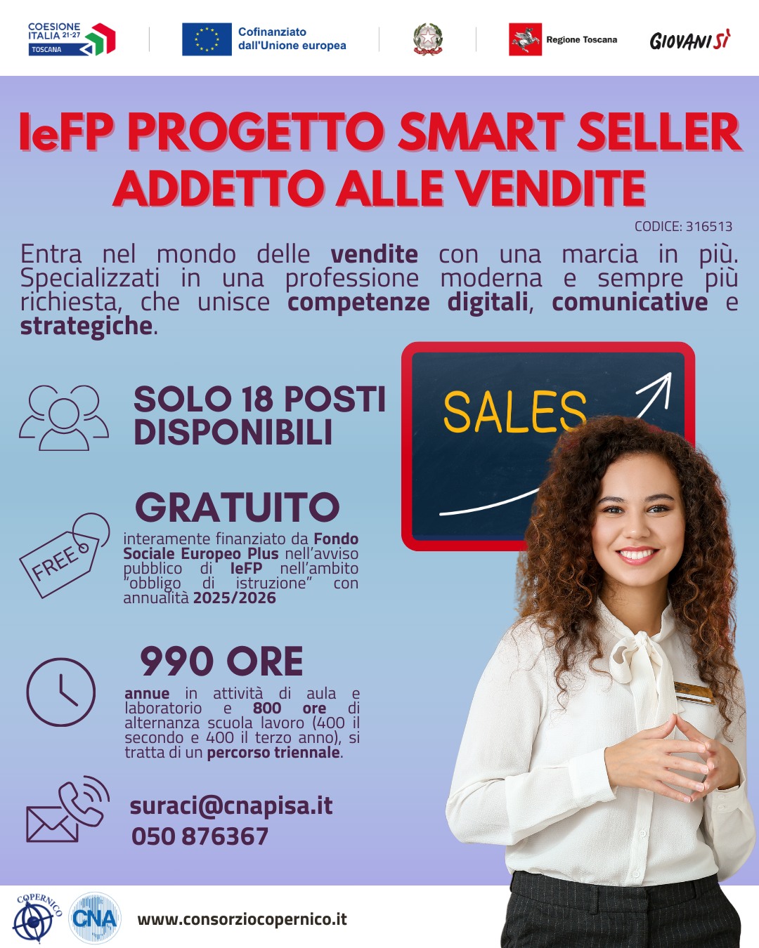IeFP progetto SMART SELLER - addetto alle vendite - PONTEDERA