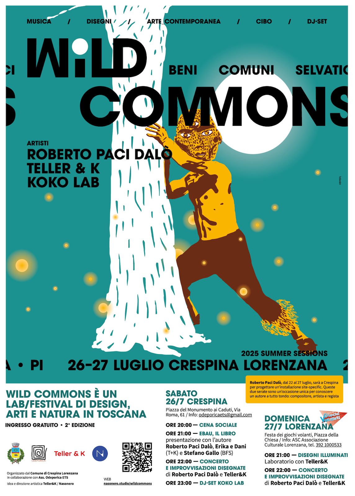 Wild Commons 2025 – Summer Sessions, questa settimana! Disegnare con la luce gli spazi liminali tra Crespina e Lorenzana, con Roberto Paci Dalò.