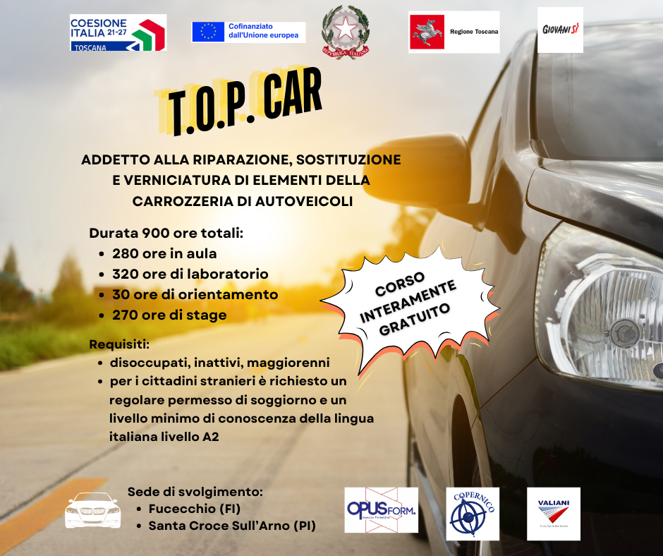 T.O.P. CAR" (TECNICI OPERATIVI PROFESSIONISTI PER CARROZZERIA AUTOVEICOLI E RIPARAZIONI)