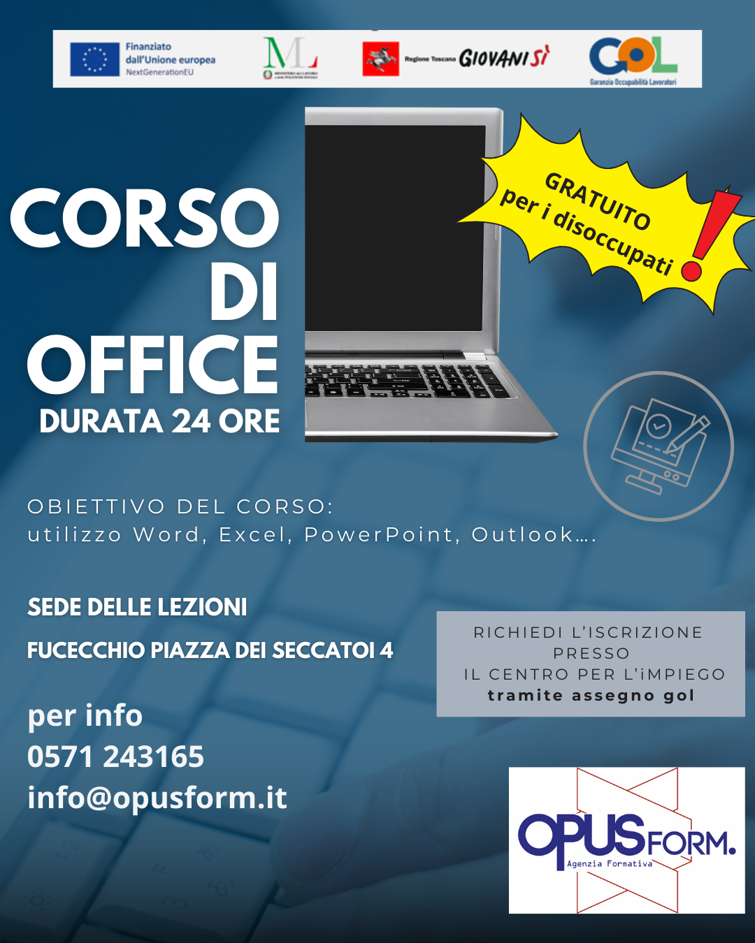 Corso grauito office 