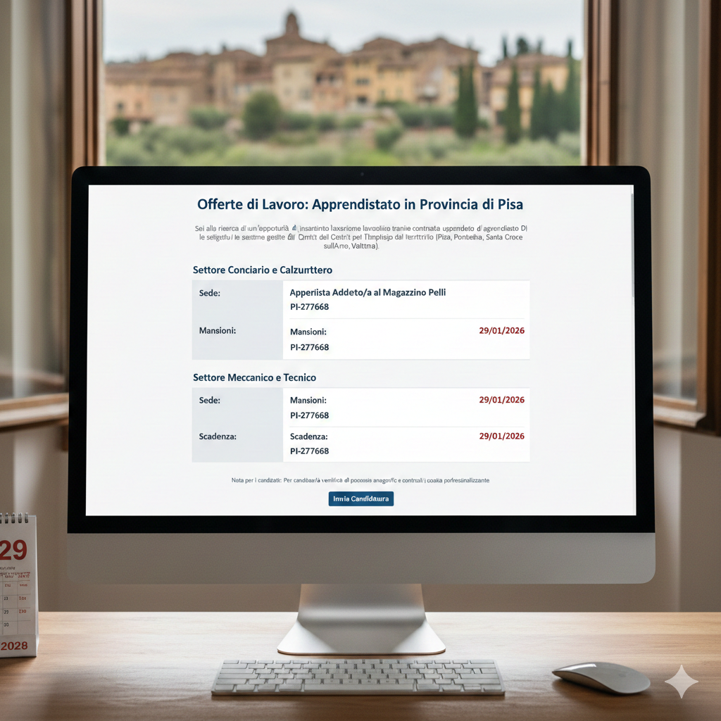 Offerte di Lavoro: Apprendistato in Provincia di Pisa