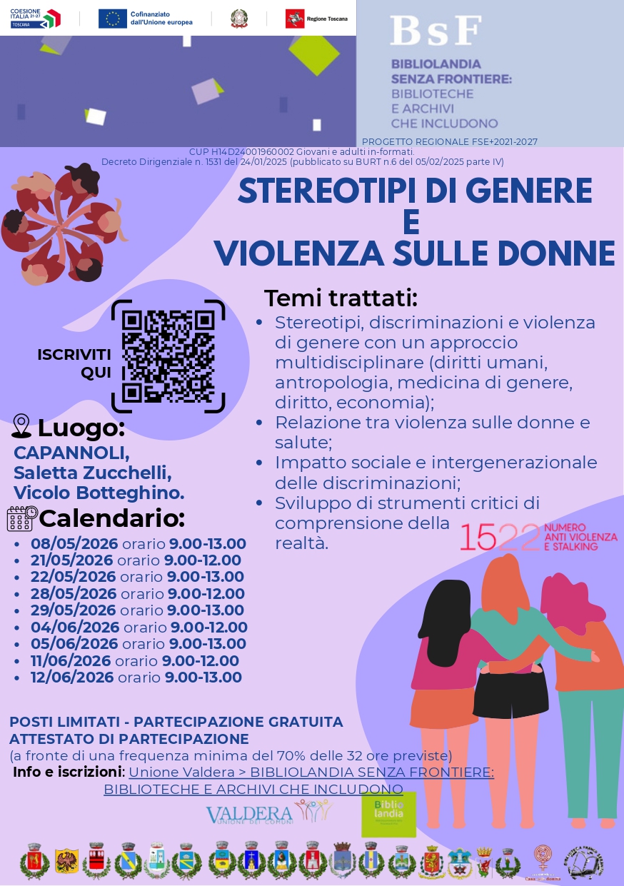Stereotipi di genere e violenza sulle donne Capannoli