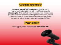 Borse di dottorato Pegaso 2026: bandi per laureati under 35, Scade : scadenze varie (ultima 10/8/26 ore 13)