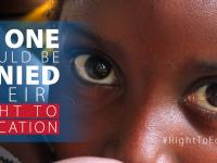  #RightToEducation: campagna per dire no alla discriminazione nell'istruzione!